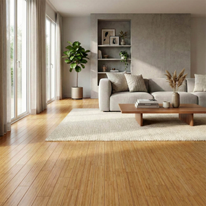 Solid Carbonised Vertical 96mm Bamboo Flooring 2.21m²