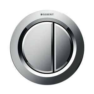 Geberit Dual Flush Pneumatic Flush Button - Gloss Chrome