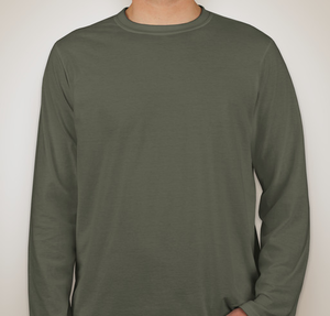 Gildan Softstyle Long Sleeve Jersey T-shirt - Military Green