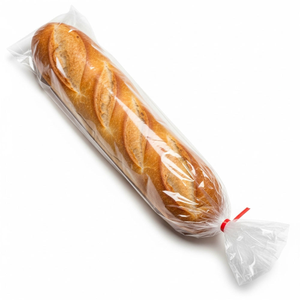5" x 4" x 18" 1 Mil  Plastic Bakery Bread Bags