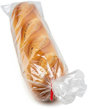 5.5" x 3" x 24" 1 Mil  Plastic Bakery Bread Bags