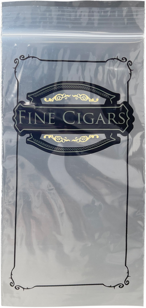 4" x 8" 2 Mil Zipper Lock Cigar Bags