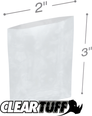 2" x 3" 2 Mil Poly Bags