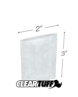 2" x 3" 4 Mil Poly Bags