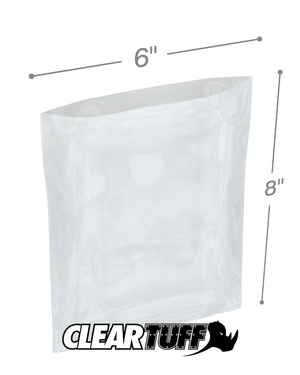 6" x 8" 4 Mil Poly Bags