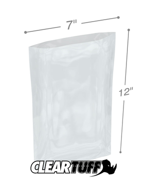 7" x 12" 3 Mil Poly Bags