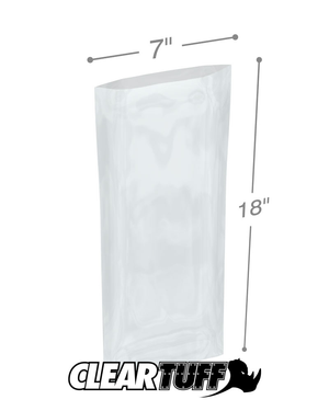 7" x 18" 1.5 Mil Poly Bags