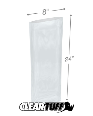 8" x 24" 4 Mil Poly Bags