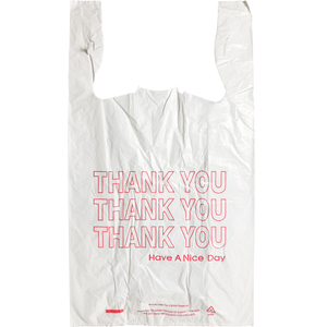 15" x 7" x 26" Thank You Merchandise Bags 0.65 Mil