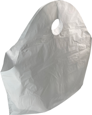 21" x 18" + 10" Plastic Take Out Bags  Wave Top Handle