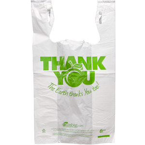 11.5" x 6.5" x 21" Eco-Friendly Thank You Grocery Bags ♻