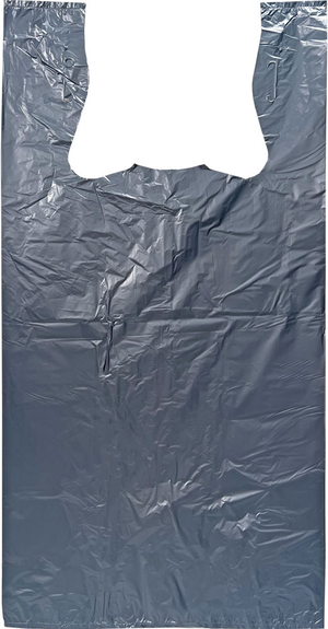 T-shirt Bag Black High Density 0.6 Mil 12" x 7" x 23"