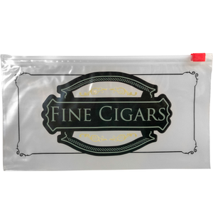 10" x 5" 3 Mil Slider Lock Cigar Bags