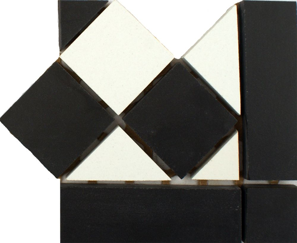 Black & White Corner Tiles