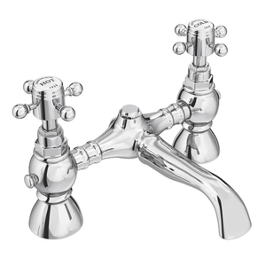 Chatsworth 1928 Traditional Crosshead Bath Filler Tap - Chrome