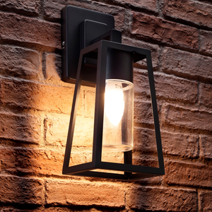 Auraglow Outdoor Hanging Lantern Wall Light - BLISWORTH