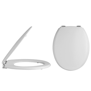 Alaska Traditional Toilet Seat with Chrome Hinges