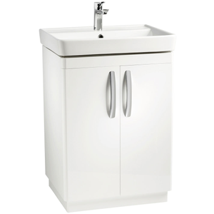 Tavistock Compass 600mm Freestanding Unit &amp; Basin - Gloss White