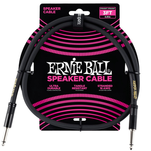 Ernie Ball 3' Straight / Straight Speaker Cable