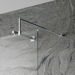Hudson Reed Chrome Square Fixed Wet Room Support Arm