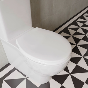 Croydex Flexi-Fix Constance White Anti-Bacterial Toilet Seat with Soft Close and Quick Release