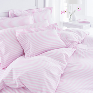 Candy Stripe Pink Fitted Sheet King