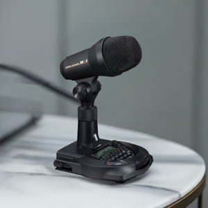 Yaesu m-1 microphone with 9 band equalizer.