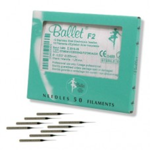 Ballet Electrolysis Needles Stainless Steel F2 (50)