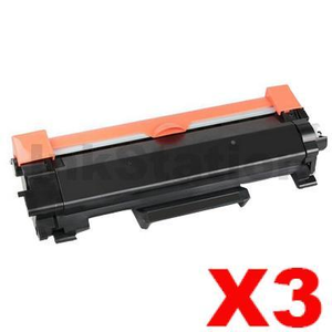 3 x Compatible Brother TN-2450 High Yield Toner Cartridge - 3,000 pages