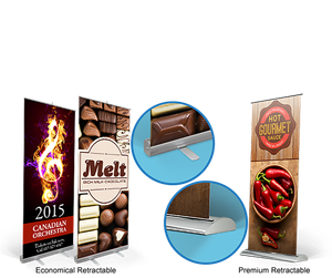 Retractable Banner with Display Stand