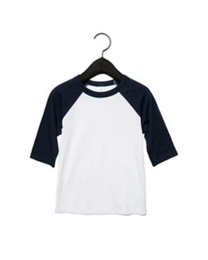 Bella + Canvas 3200T Toddler 3/4-Sleeve Baseball T-Shirt
