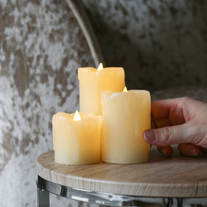 Dripping Wax LED Candle Trio