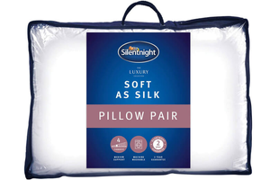 Silentnight Soft As Silk Pillow Twin Pack