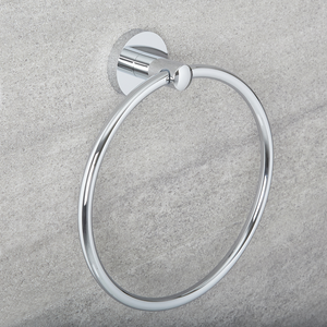 Milano Mirage - Modern Towel Ring - Chrome