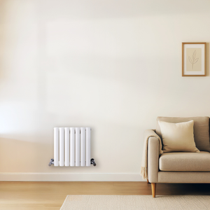 Milano Aruba - Horizontal Designer Radiator - Single Panel - 400mm x 413mm - White