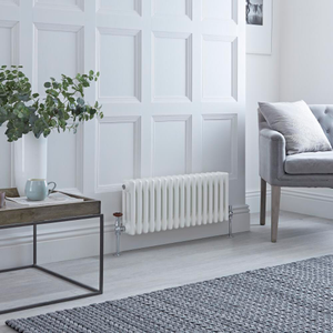 Milano Windsor - Horizontal Traditional Column Radiator - 3 Column - 300mm x 785mm - White