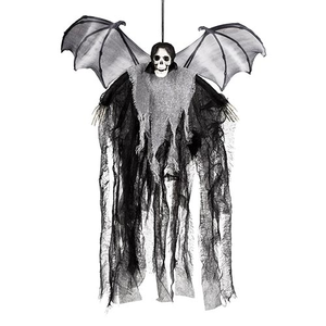 Halloween Prop Skull Bat Reaper Hanging Decoration 60cm