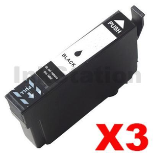 3 x Compatible for Epson 702XL (C13T345192) Black High Yield Inkjet Cartridge