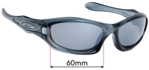 Sunglass Fix Replacement Lenses for Oakley Monster Dog OO9028 - 60mm Wide