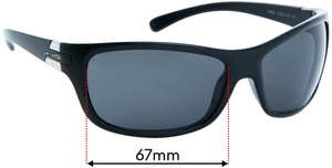 Sunglass Fix Replacement Lenses for Arnette Speed AN4120 - 67mm Wide