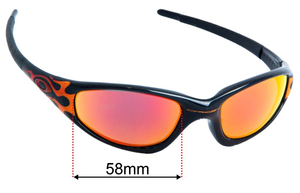 Sunglass Fix Replacement Lenses for Oakley Straight Jacket - 58mm Wide