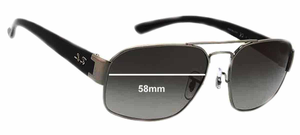 Sunglass Fix Replacement Lenses for Ray-Ban RB3427 - 58mm Wide