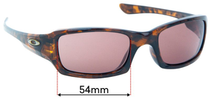 Sunglass Fix Replacement Lenses for Oakley (4 + 1)² Five Squared OO9238 - 54mm Wide