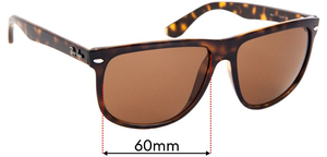 Sunglass Fix Replacement Lenses for Ray-Ban RB4147 Boyfriend - 60mm Wide