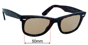 Sunglass Fix Replacement Lenses for Ray-Ban RB2140 Original Wayfarer - 50mm Wide