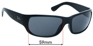 Sunglass Fix Replacement Lenses for Ray-Ban RB4095 - 59mm Wide
