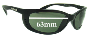Sunglass Fix Replacement Lenses for Mako Sleek XL 9517 - 63mm Wide