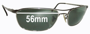 Sunglass Fix Replacement Lenses for Ray-Ban RB3132 - 56mm Wide
