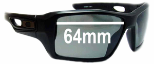 Sunglass Fix Replacement Lenses for Oakley Eye Patch 2 OO9136 - 64mm Wide