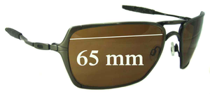 Sunglass Fix Replacement Lenses for Oakley Inmate - 65mm Wide